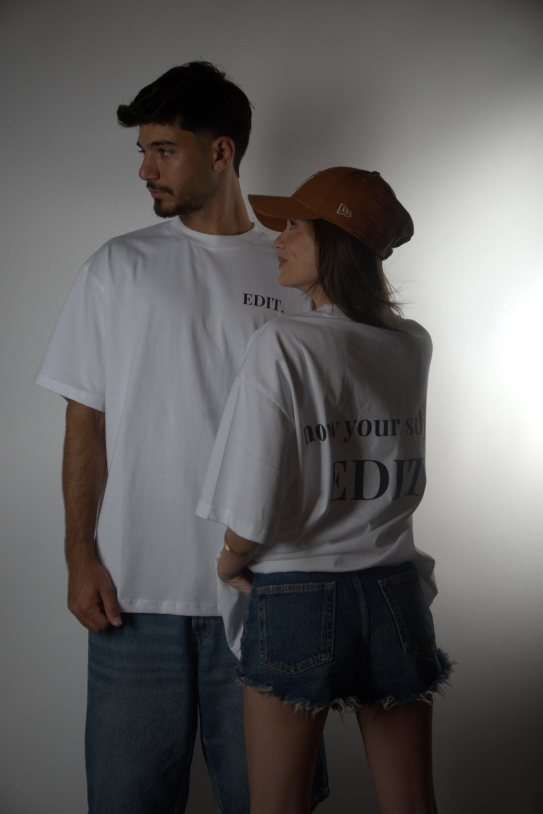 אדיט בייסיק טי שירט- לבן