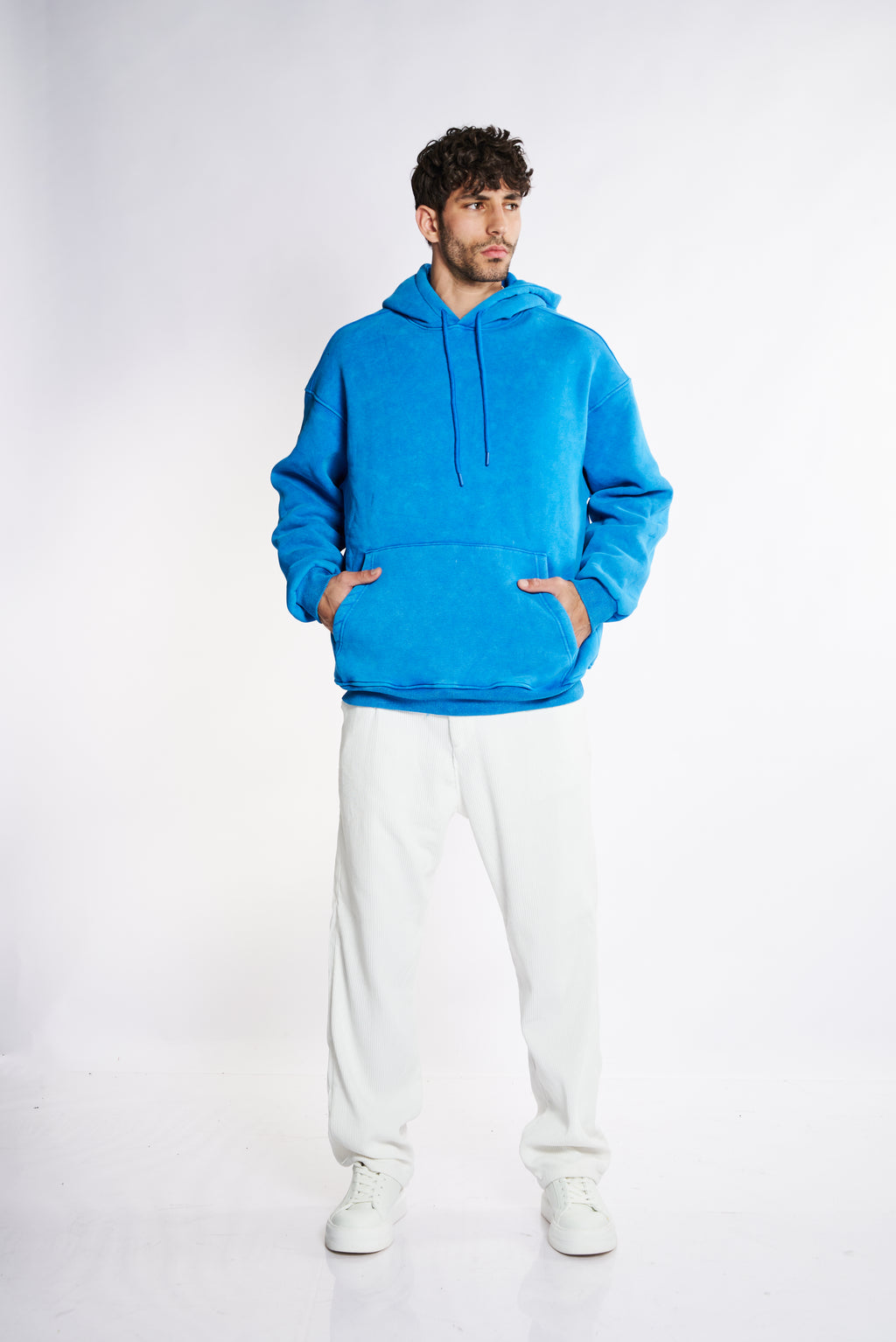 פוטר באגי כחול במראה שפשוף עדין