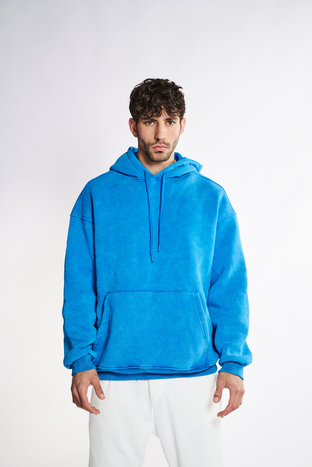 פוטר באגי כחול במראה שפשוף עדין