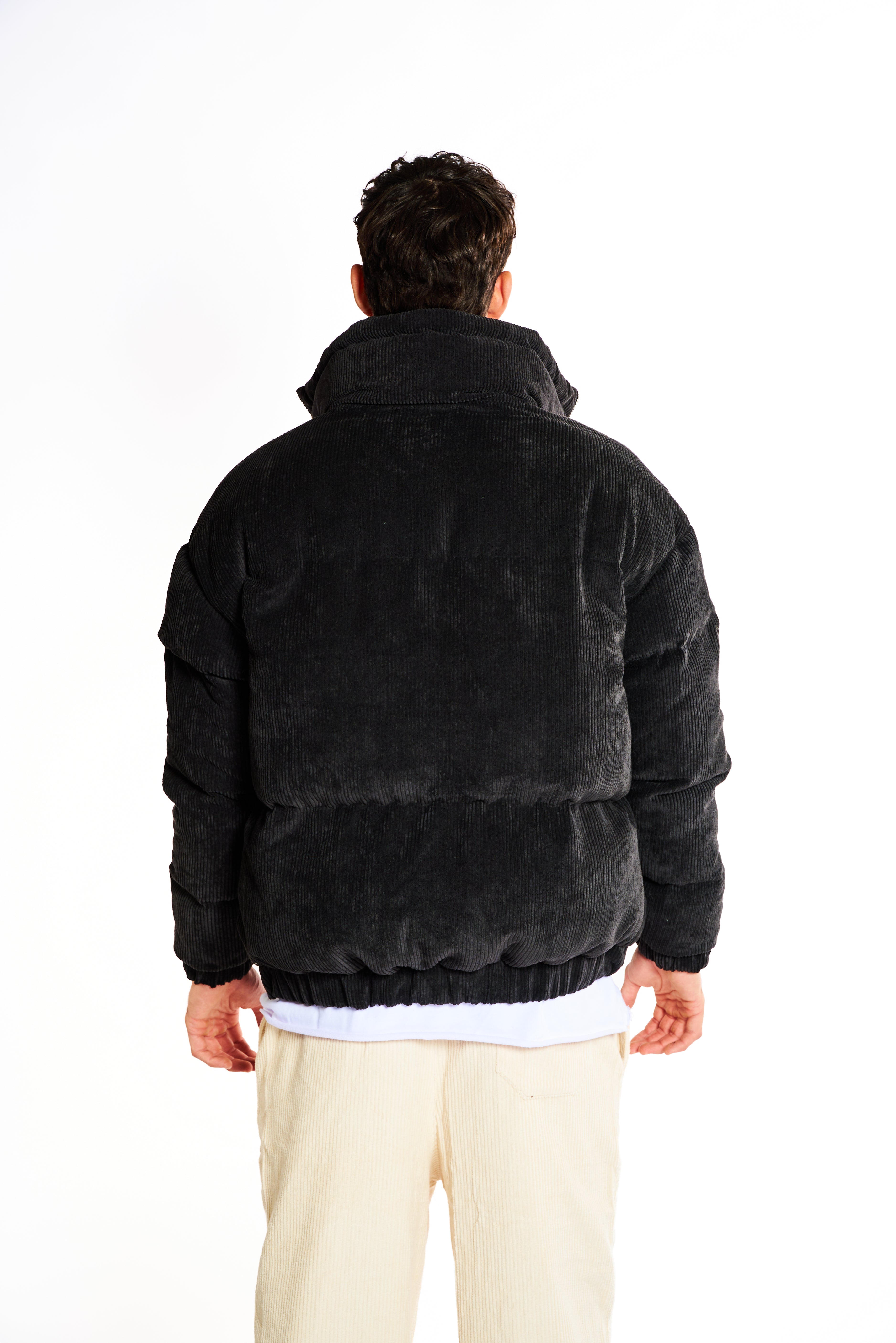 מעיל קורדרוי דובון שחור