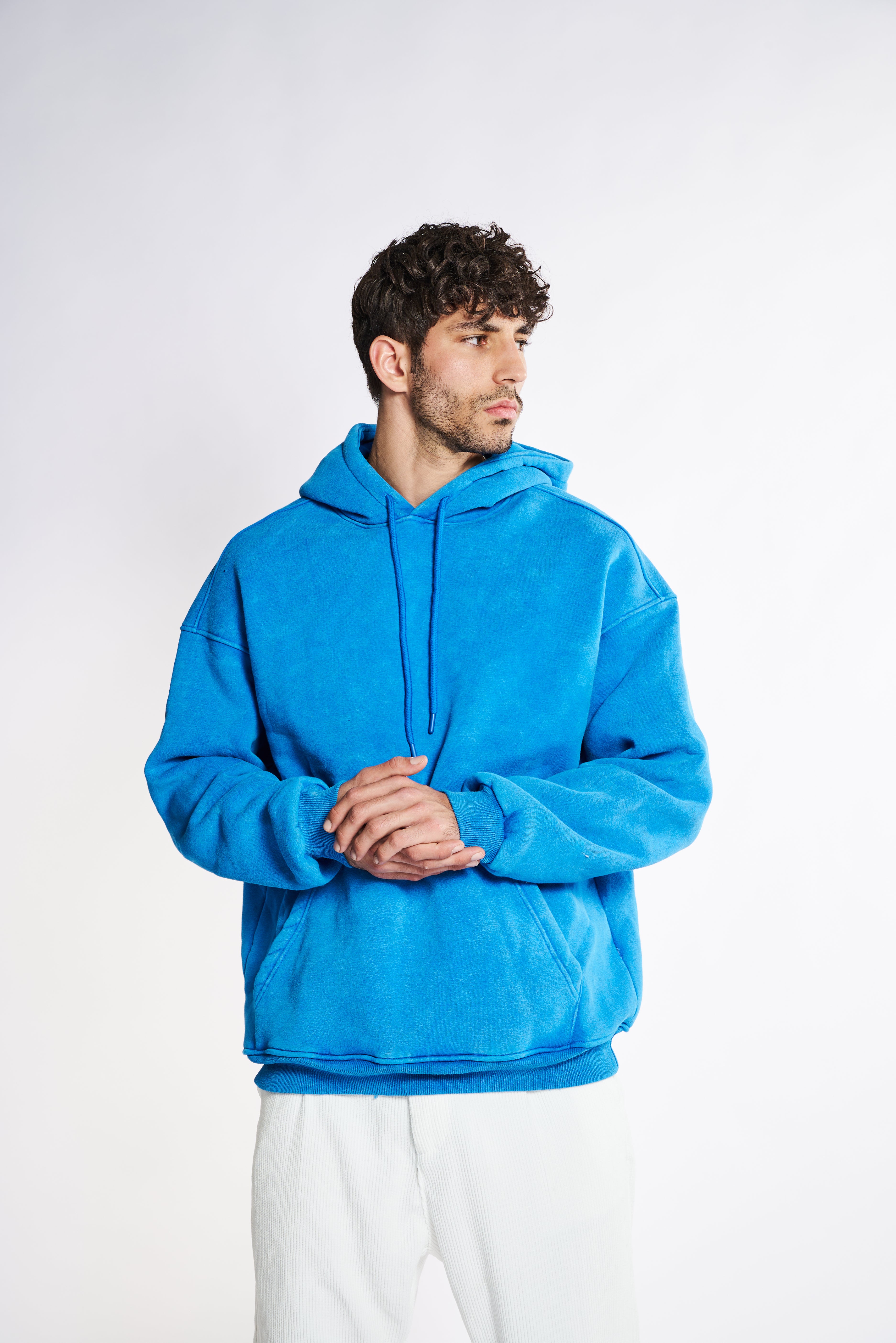 פוטר באגי כחול במראה שפשוף עדין