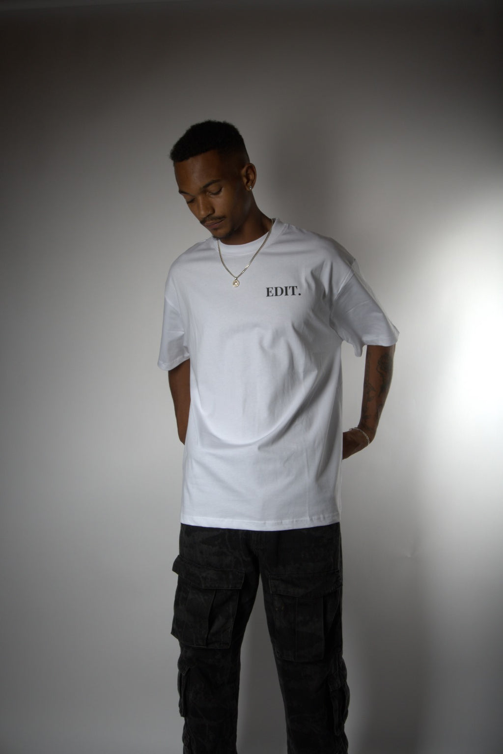 אדיט בייסיק טי שירט- לבן