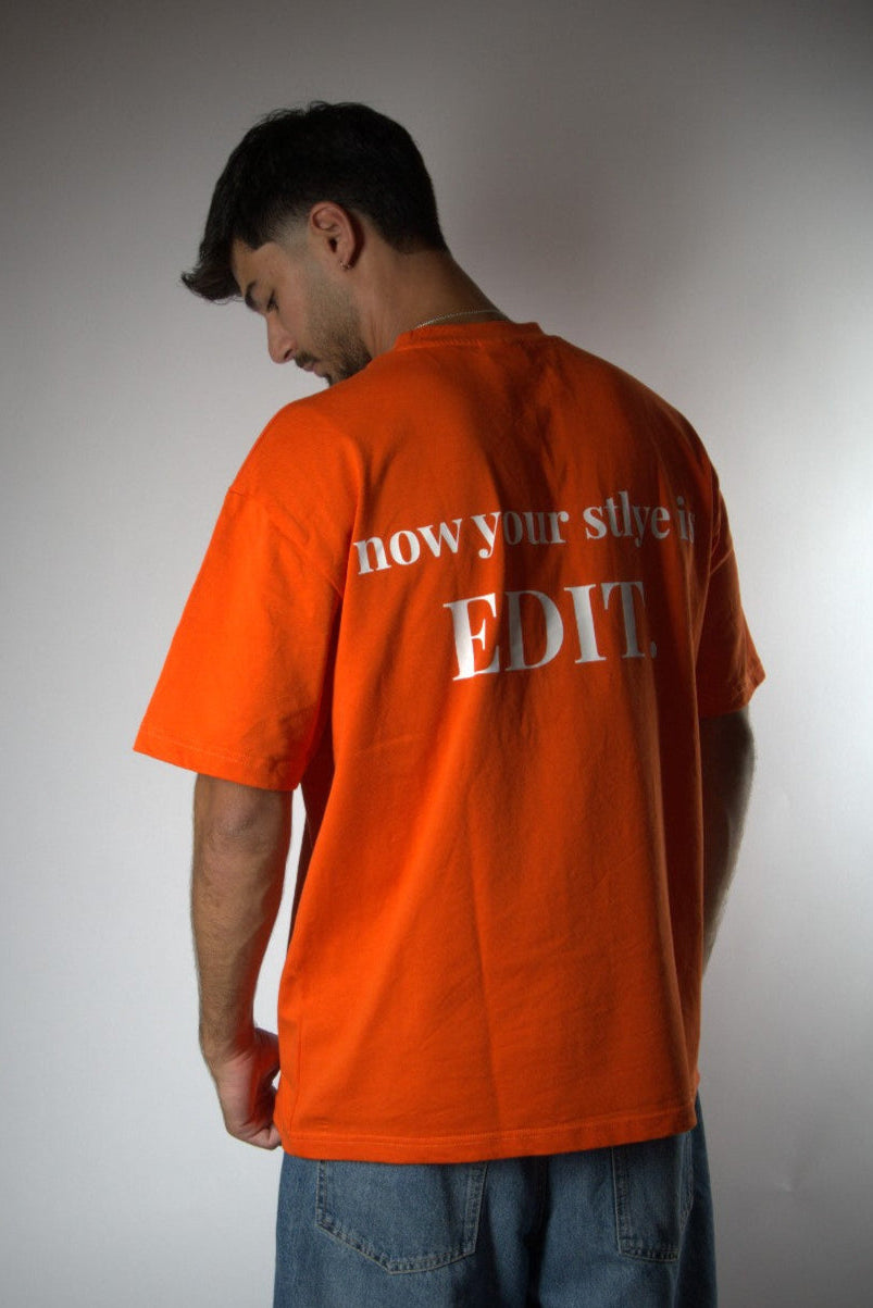 אדיט בייסיק טי שירט - כתומה